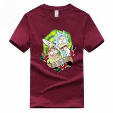 Load image into Gallery viewer, Euro Size Rick and Morty T-shirt Fashion Short sleeve O-Neck Cartoon Unisex 100% Cotton Summer Tshirt GMT300001