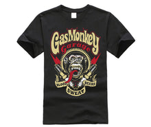 Load image into Gallery viewer, gas shirt Custom Printed T-shirts  Summer monkey style cotton custom  Round Neck Short-Sleeve T-Shirt Top Fashion T-Shirt Top
