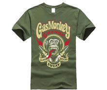 Load image into Gallery viewer, gas shirt Custom Printed T-shirts  Summer monkey style cotton custom  Round Neck Short-Sleeve T-Shirt Top Fashion T-Shirt Top