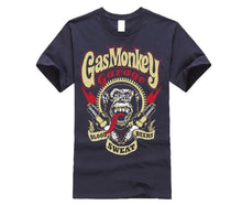 Load image into Gallery viewer, gas shirt Custom Printed T-shirts  Summer monkey style cotton custom  Round Neck Short-Sleeve T-Shirt Top Fashion T-Shirt Top