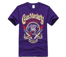 Load image into Gallery viewer, gas shirt Custom Printed T-shirts  Summer monkey style cotton custom  Round Neck Short-Sleeve T-Shirt Top Fashion T-Shirt Top