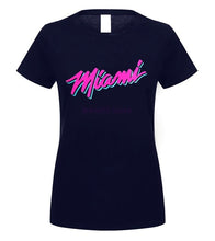 Load image into Gallery viewer, 2019 New Brand Men T-Shirt Summer cotton Short Sleeve T Shirt MIAMI HEAT VICE SHIRT